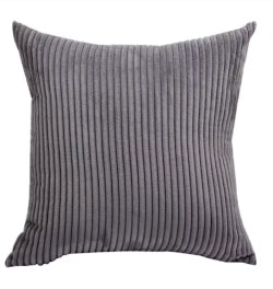 Striped Supersoft Corduroy Pillow Cover – Individual Colors or 3-Piece Set, 18"x18"