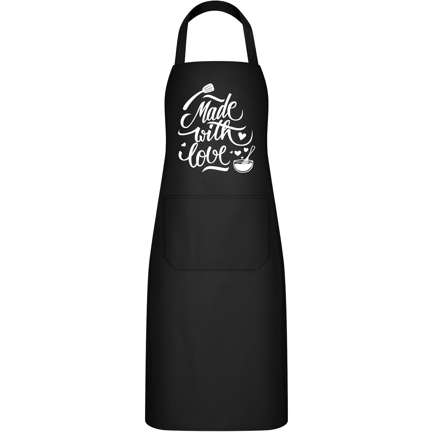 Funny Cooking Aprons for Women – Black Apron with Pockets, Plus Size,  (28"x33.5")