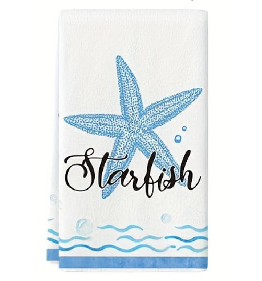 Starfish Script Kitchen Towel – 16"x24"