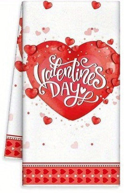 Charming 16x24 inch polyester kitchen towels featuring Valentine's Day gnomes, red trucks, and teddy bear designs for holiday décor – Coastal Pillows Plus.