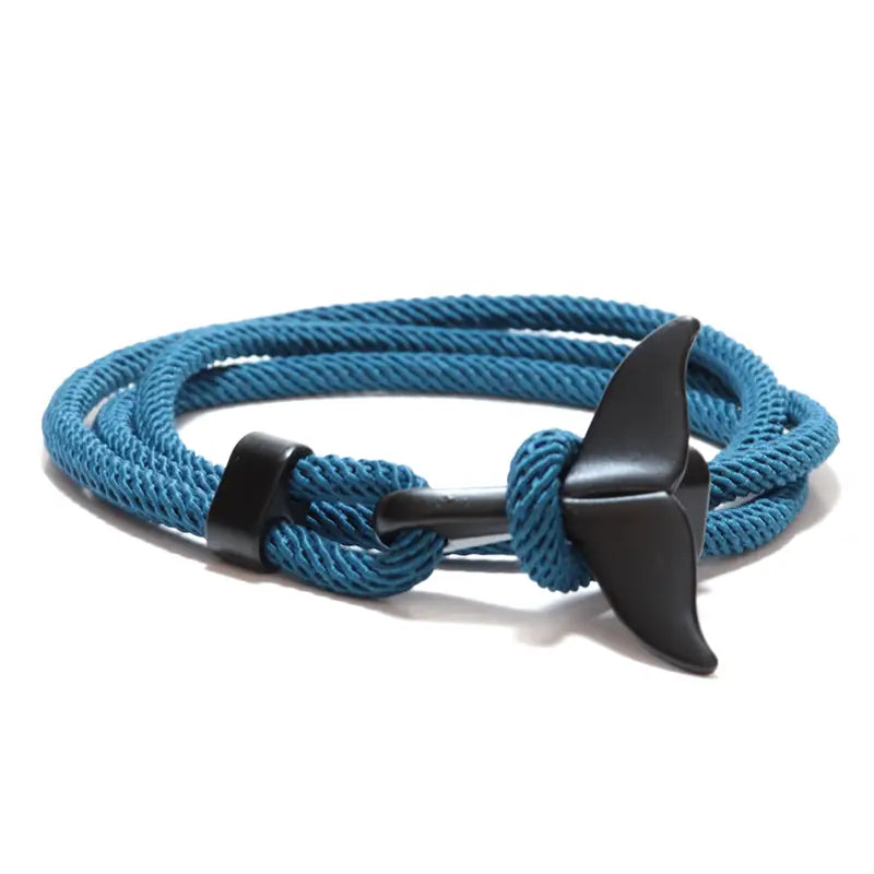 Whale Tail Blue Bracelet