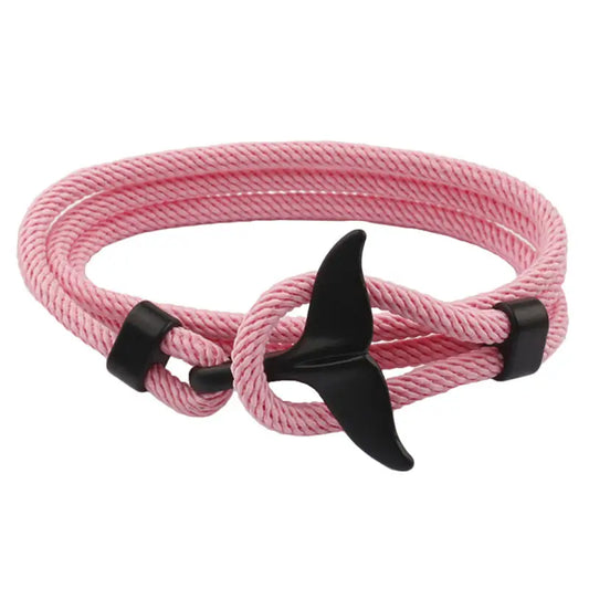 Whale Tail Pink Bracelet