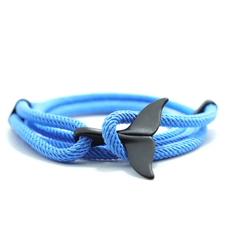 Whale Tail Sea Blue Bracelet