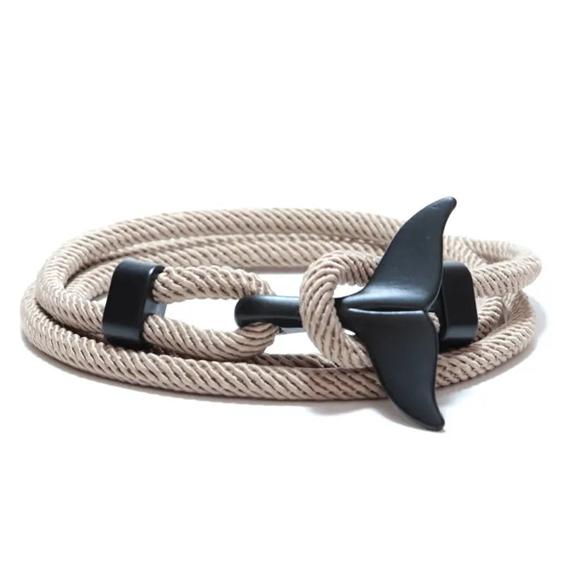 Beige Whale Tail Bracelet