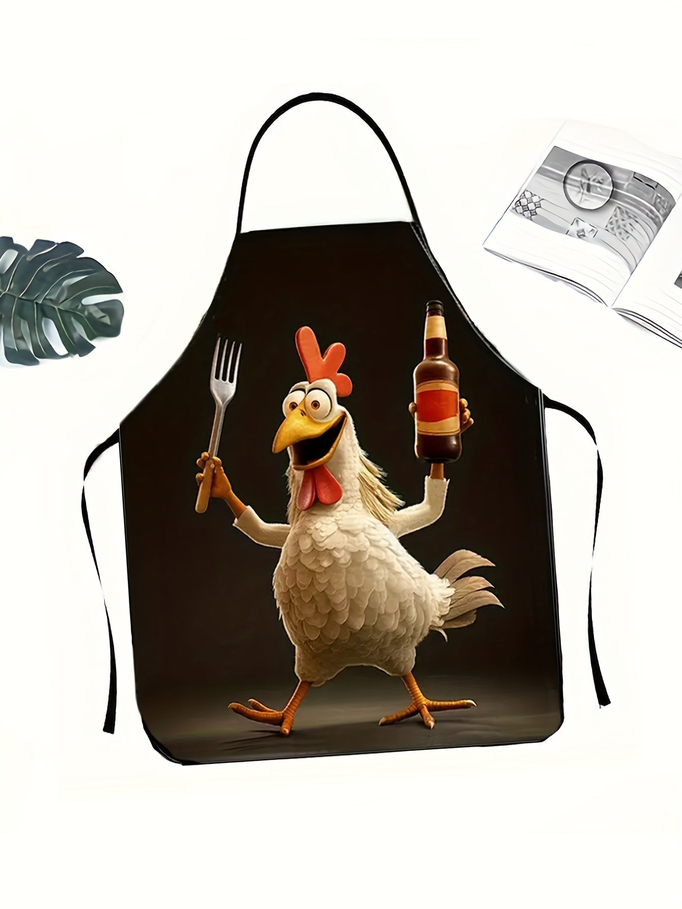 Rooster Chef Graphic Apron – Adjustable, (23.62" x 31.5")
