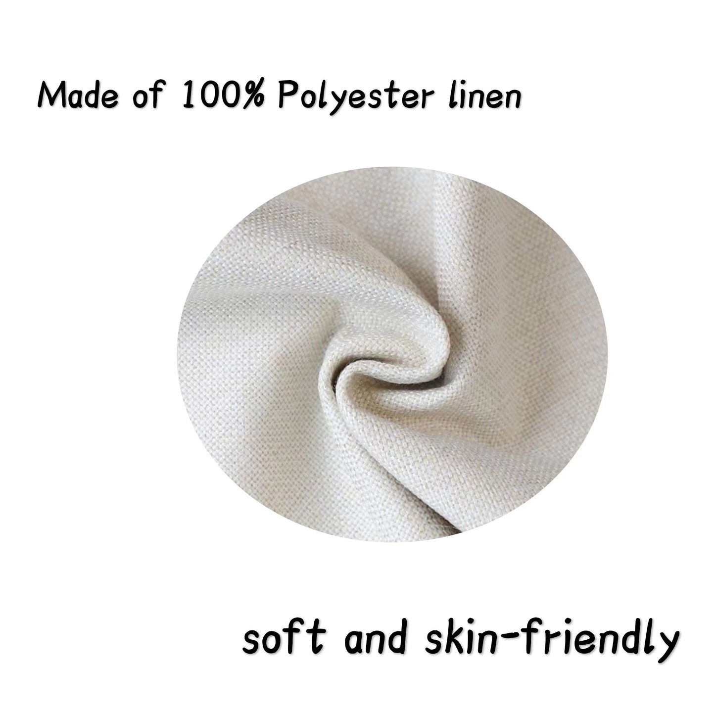 Whimsical Dog-Themed Pillow Covers – Linen Cushion Cases, 18x18"