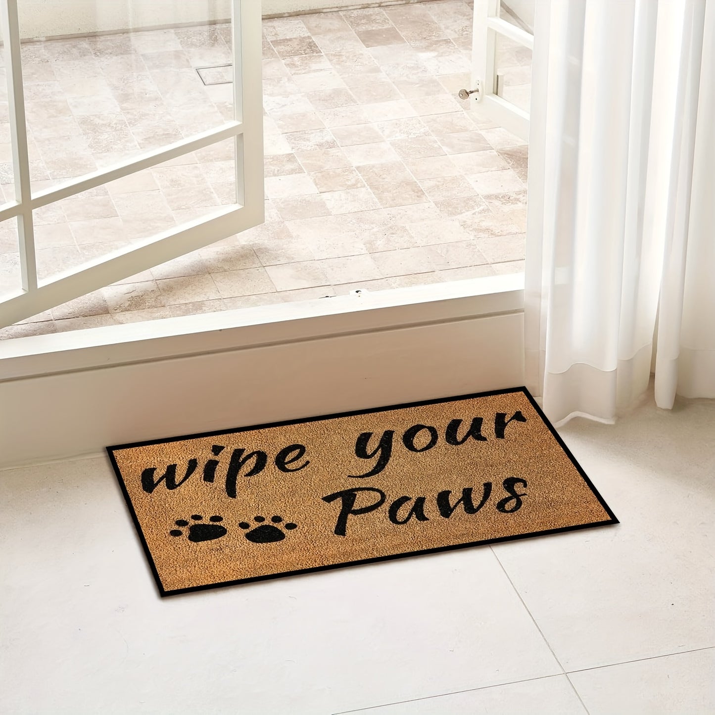 “Wipe Your Paws” Dog Welcome Mat – 16x24"