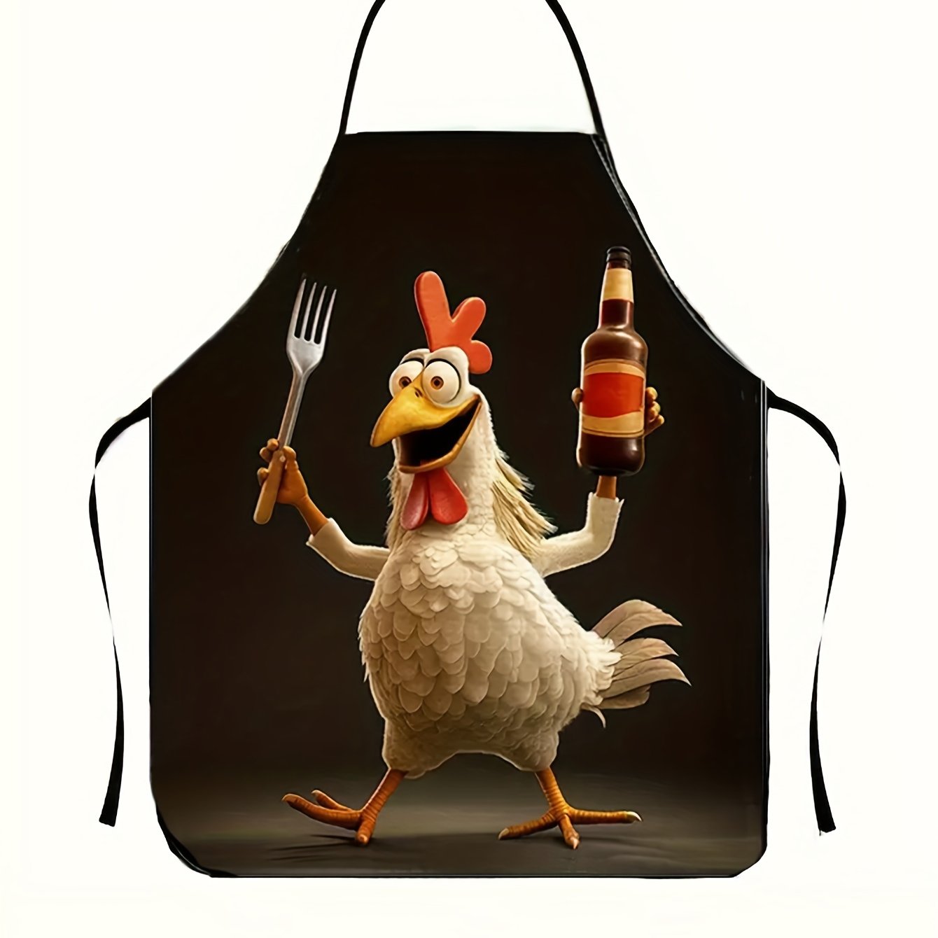 Rooster Chef Graphic Apron – Adjustable, (23.62" x 31.5")