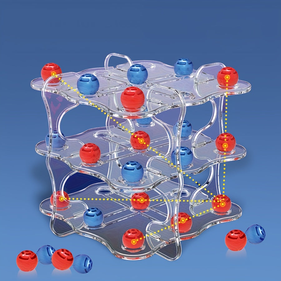 Fun 3D Tic-Tac-Toe Board Game – Dual-Player Strategy Challenge