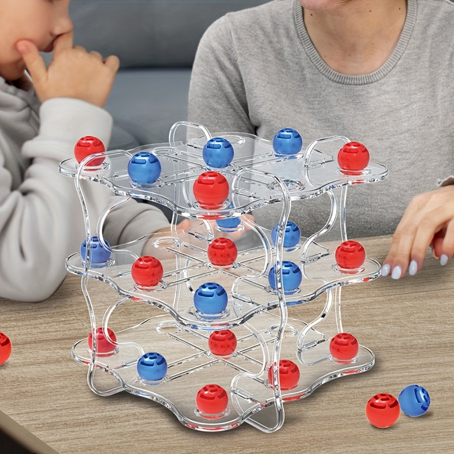 Fun 3D Tic-Tac-Toe Board Game – Dual-Player Strategy Challenge