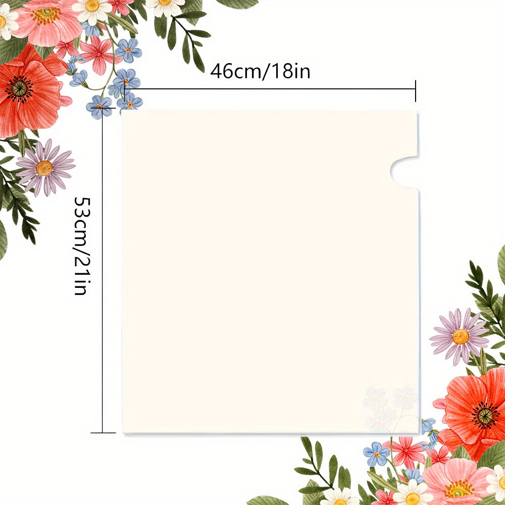 Birds & Blooms Floral Mailbox Cover – Magnetic, 18"x21"