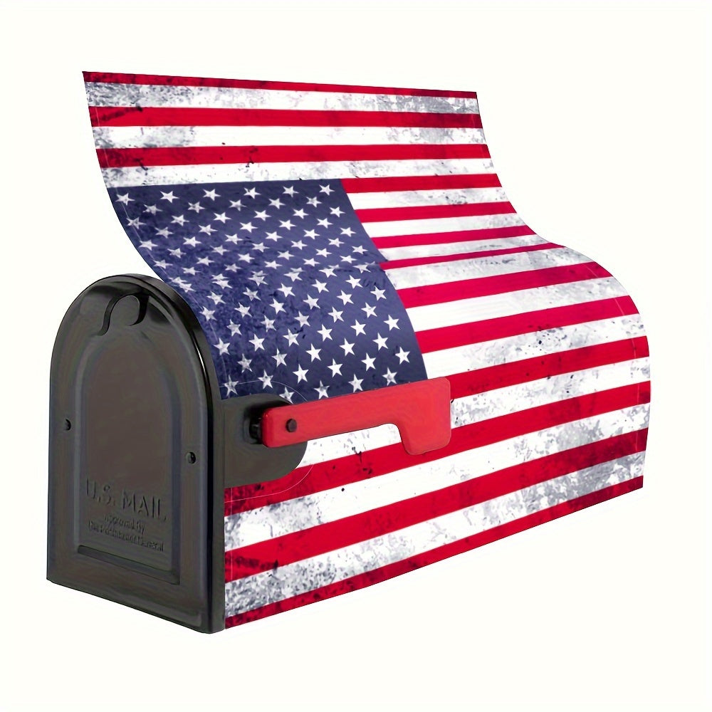 American Flag Mailbox Cover – Adjustable Buckle, 18" x 21"