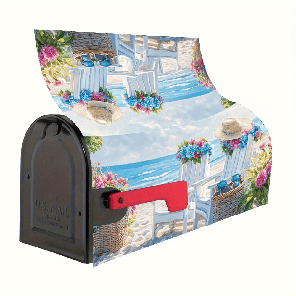 Seaside Sunset Mailbox Cover – Magnetic, 18" x 21"
